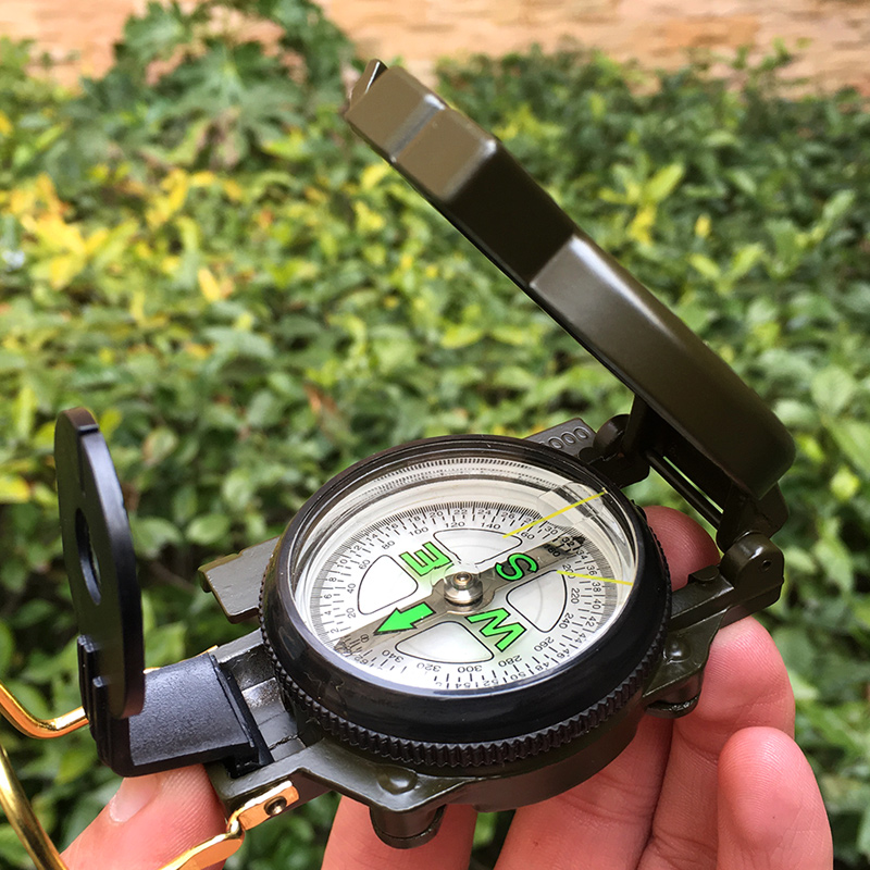 Compass Lensatic - Brújula Plegable Portátil de Aleación de