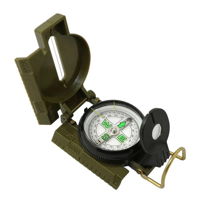 Compass Lensatic - Brújula Lensática Multifuncional Portátil con Fosforescencia,