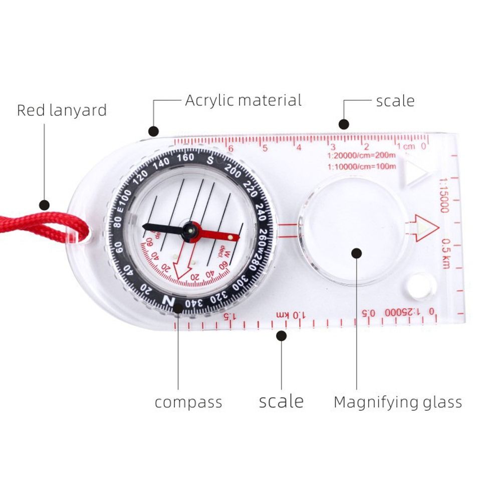 Placa base de orientación Brúj - Compass Lensatic reseña y precio