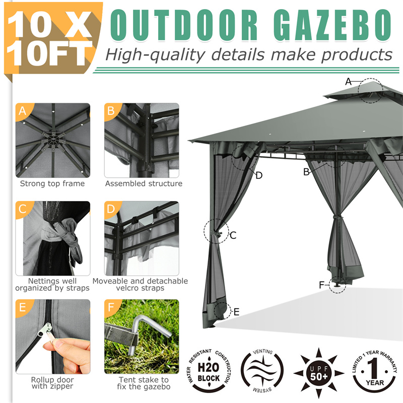 Gazebo de 10'x10' en Oferta, G - Emergency Mylar Tent reseña y precio
