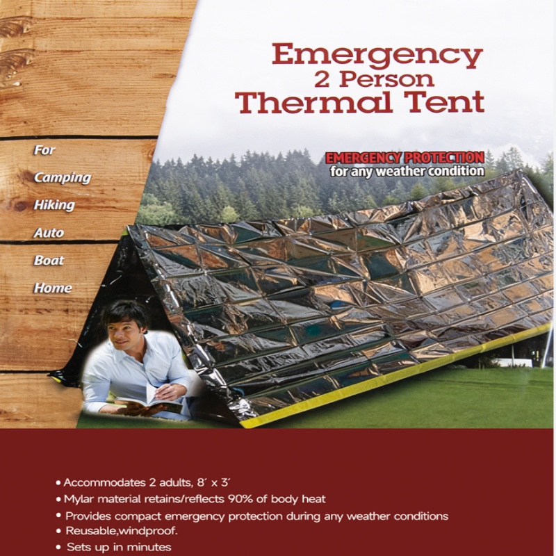 Tienda de refugio de emergenci - Emergency Mylar Tent reseña y precio