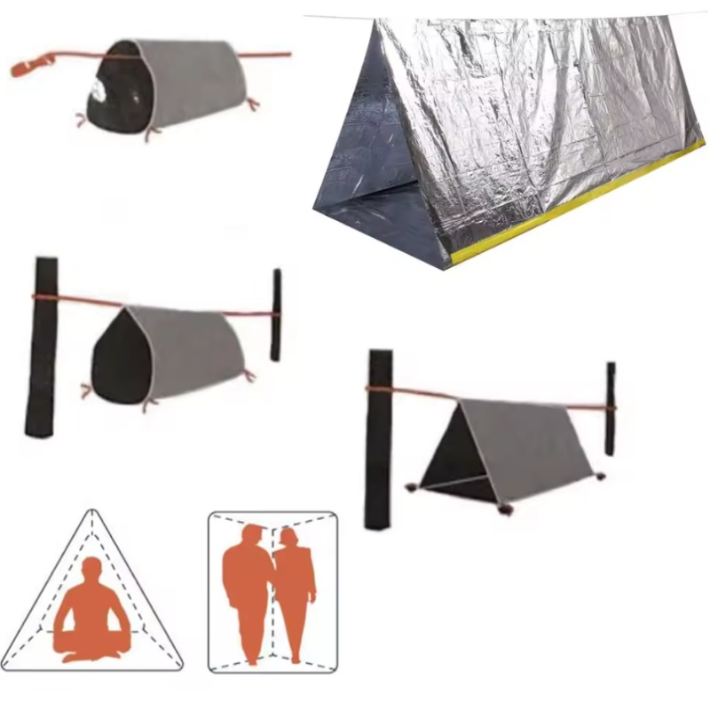Tienda de refugio de emergenci - Emergency Mylar Tent reseña y precio