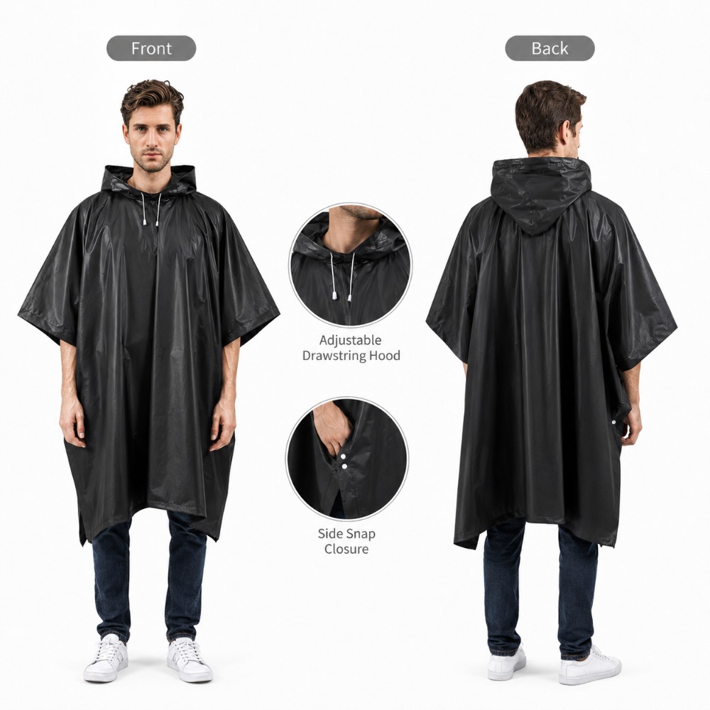 Poncho Impermeable 3 en 1 con  - Emergency Poncho Rain reseña y precio