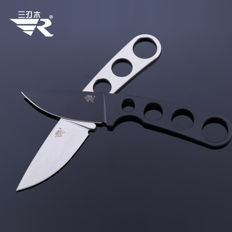 Sanrenmu-cuchillo de cuello de - Bushcraft Knife Fixed reseña y precio
